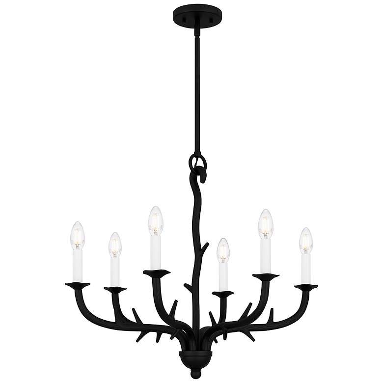 Image 1 Oakley 6-Light Earth Black Chandelier