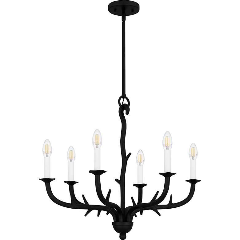 Image 2 Oakley 6-Light Earth Black Chandelier more views