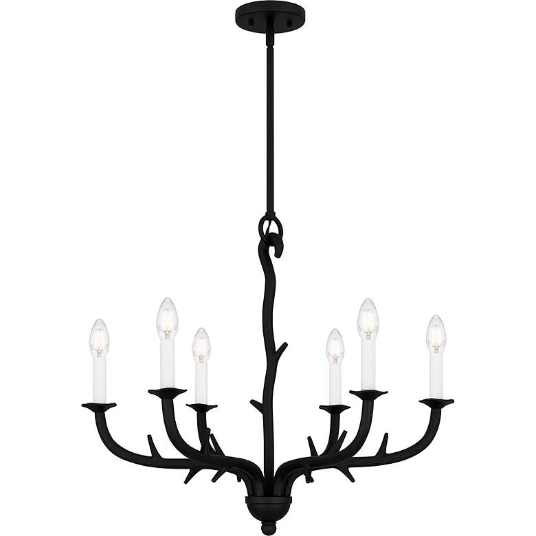 Image 3 Oakley 6-Light Earth Black Chandelier more views