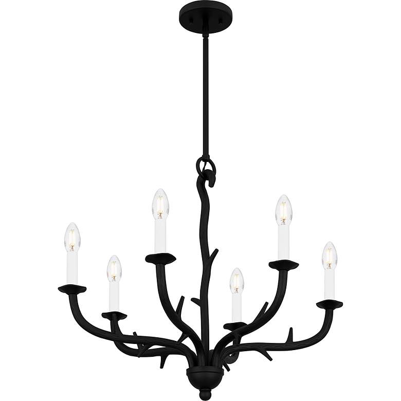 Image 4 Oakley 6-Light Earth Black Chandelier more views