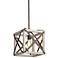 Oaklyn 14" Wide Rust and Gray Wood LED Pendant Light