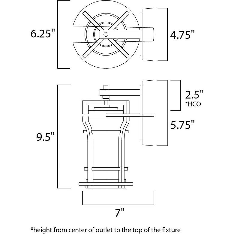 Image 2 Oakville LED E26-Outdoor Wall Mount more views