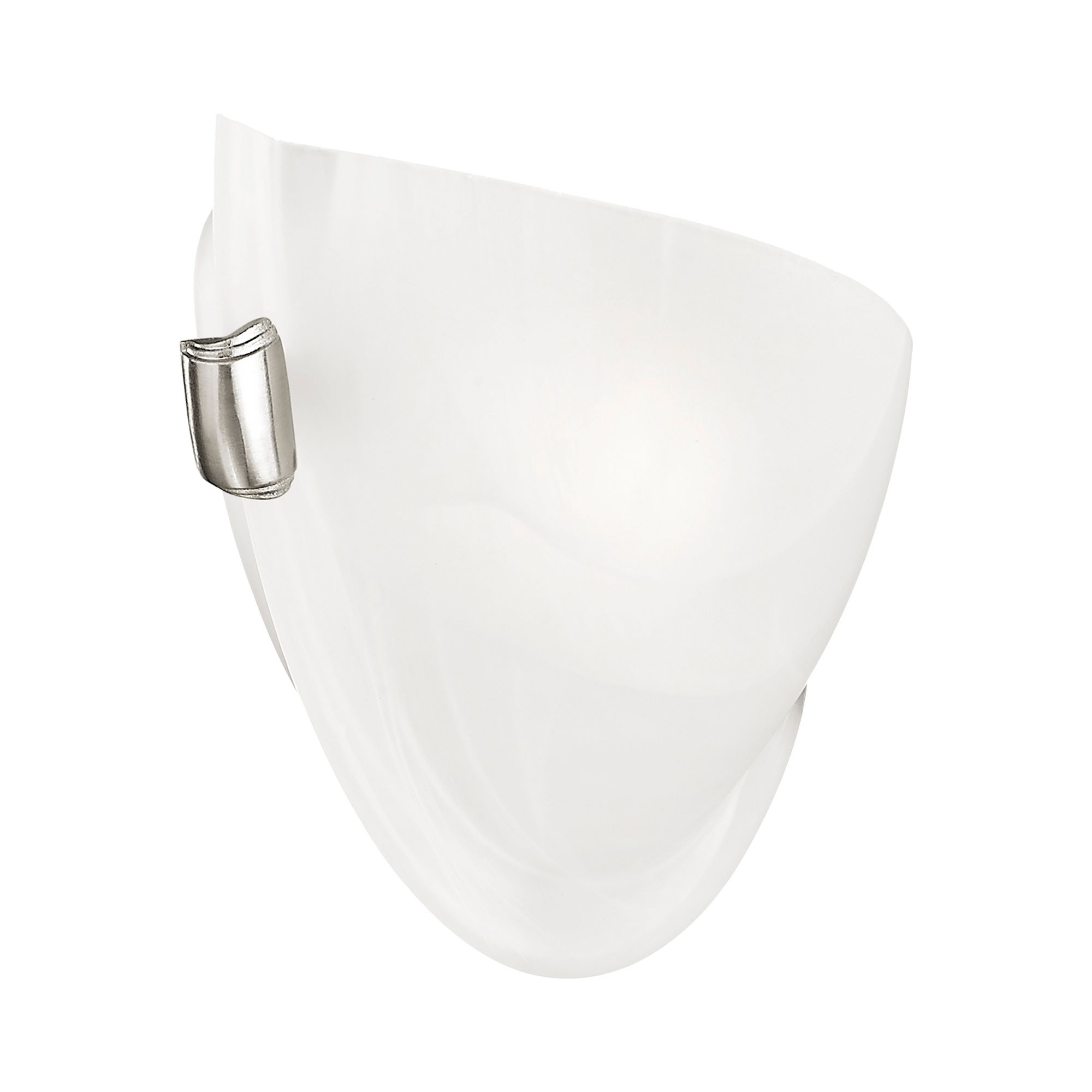 Oasis 12-in W 1-Light Brushed Nickel Pocket Wall Sconce in scene