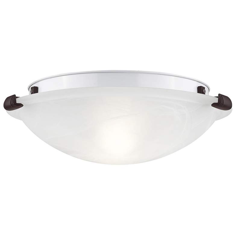 Image 1 Oasis 12-in W Bronze Flush Mount Light