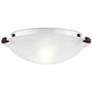 1_Oasis 12-in W Bronze Flush Mount Light