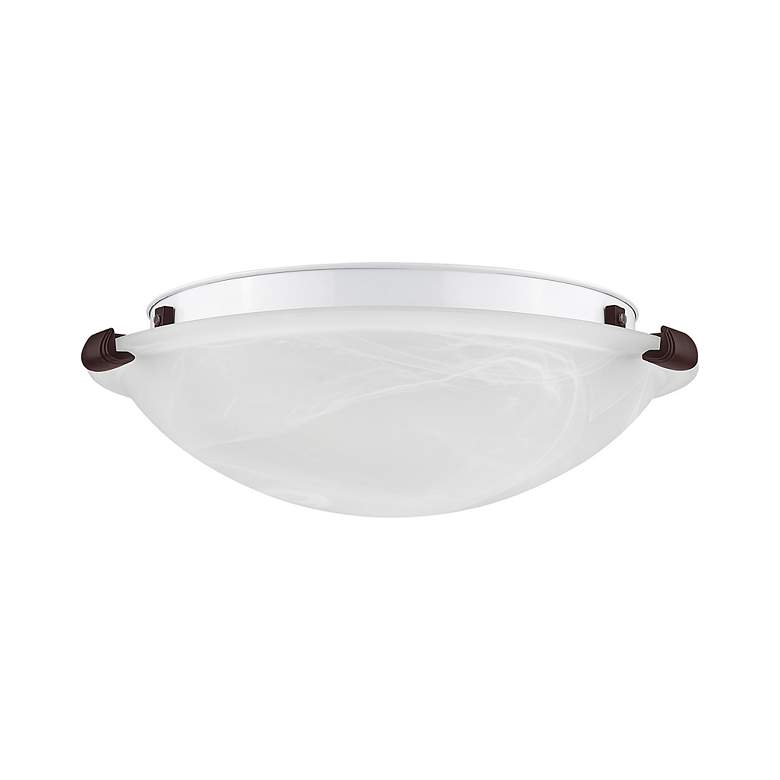 Image 2 Oasis 12-in W Bronze Flush Mount Light more views