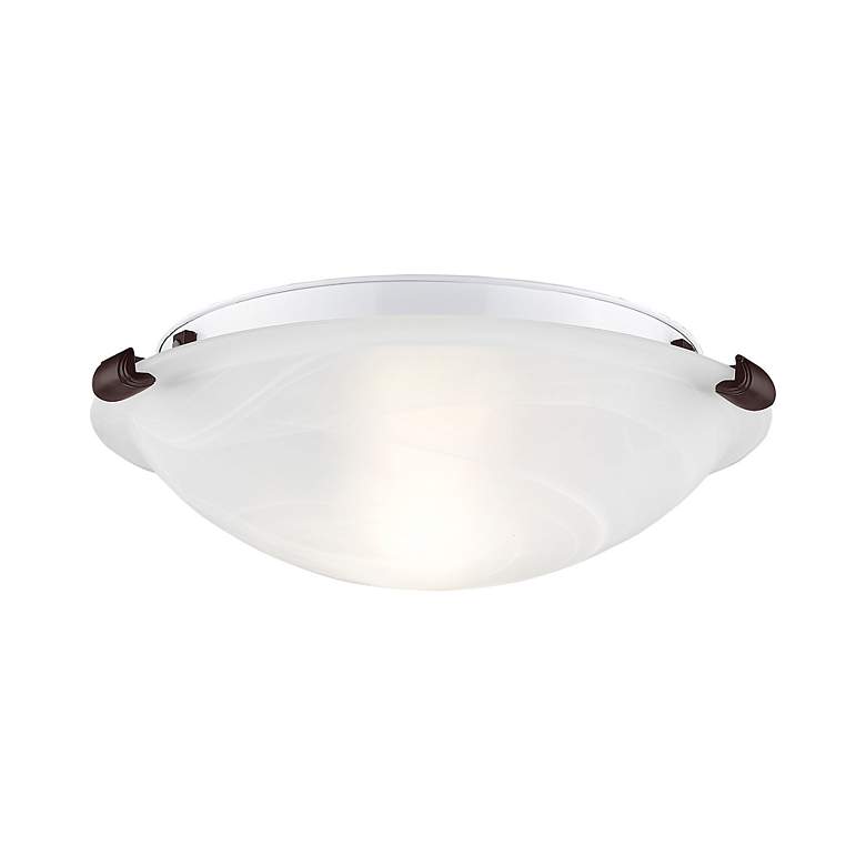 Image 3 Oasis 12-in W Bronze Flush Mount Light more views