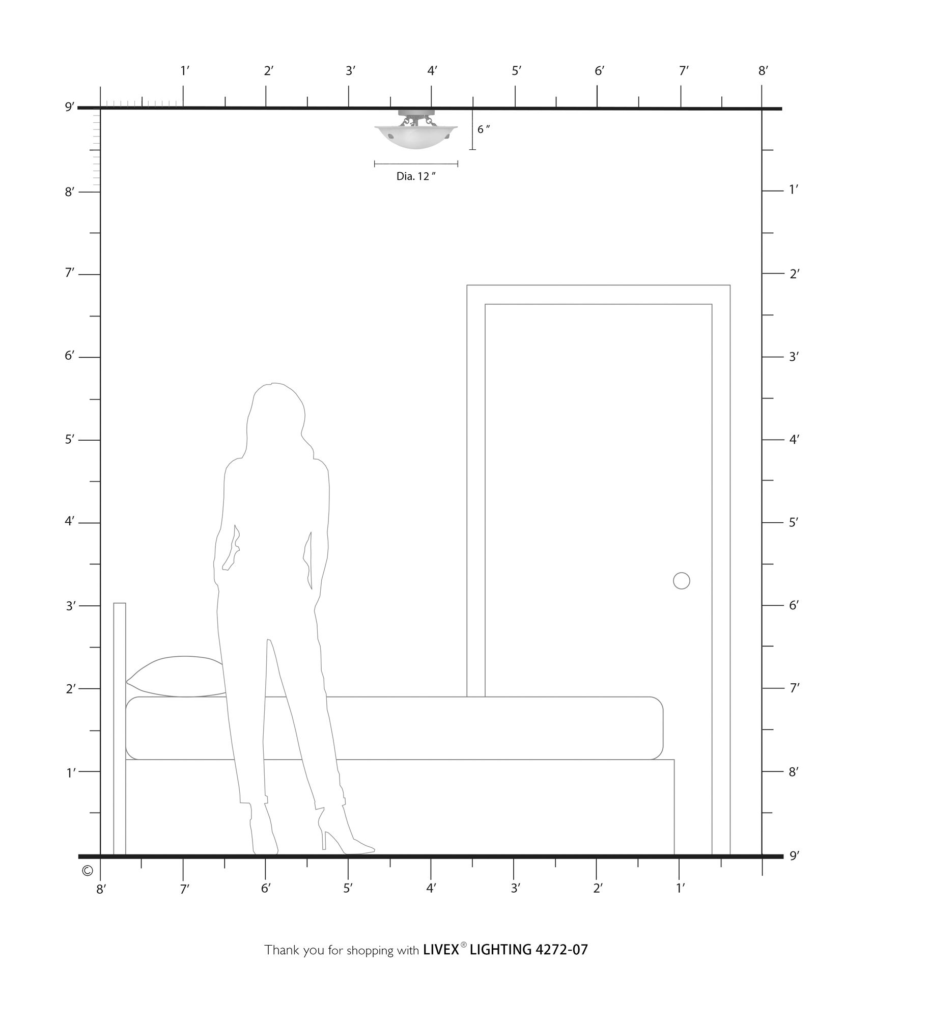 Oasis 12" Wide Bronze Bowl Ceiling Light w/ Alabaster Glass in scene