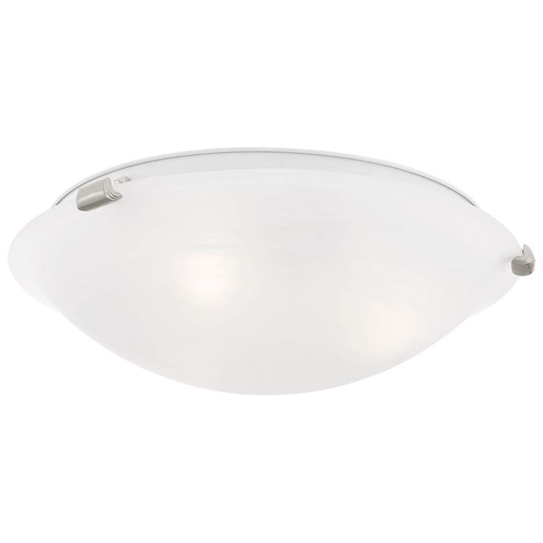Image 1 Oasis 16-in W Brushed Nickel Flush Mount Light