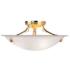 Oasis 16" Wide Polished Brass Bowl Ceiling Light