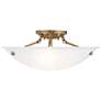 3_Oasis 20" Wide Antique Brass Bowl Ceiling Light