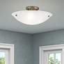 2_Oasis 20" Wide Antique Brass Bowl Ceiling Light