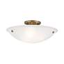 5_Oasis 20" Wide Antique Brass Bowl Ceiling Light more views