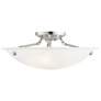 2_Oasis 20" Wide Brushed Nickel Bowl Ceiling Light