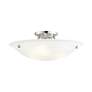 4_Oasis 20" Wide Brushed Nickel Bowl Ceiling Light more views