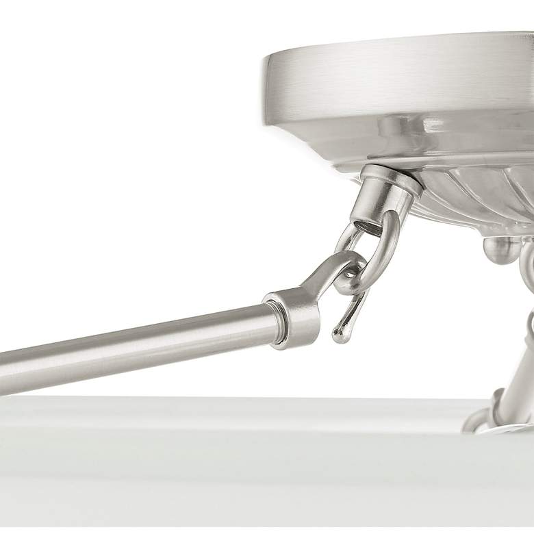 Image 7 Oasis 20" Wide Brushed Nickel Bowl Ceiling Light more views