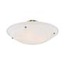 5_Oasis 24" Wide Antique Brass Bowl Ceiling Light more views