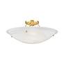 6_Oasis 24" Wide Polished Brass Celling Light more views