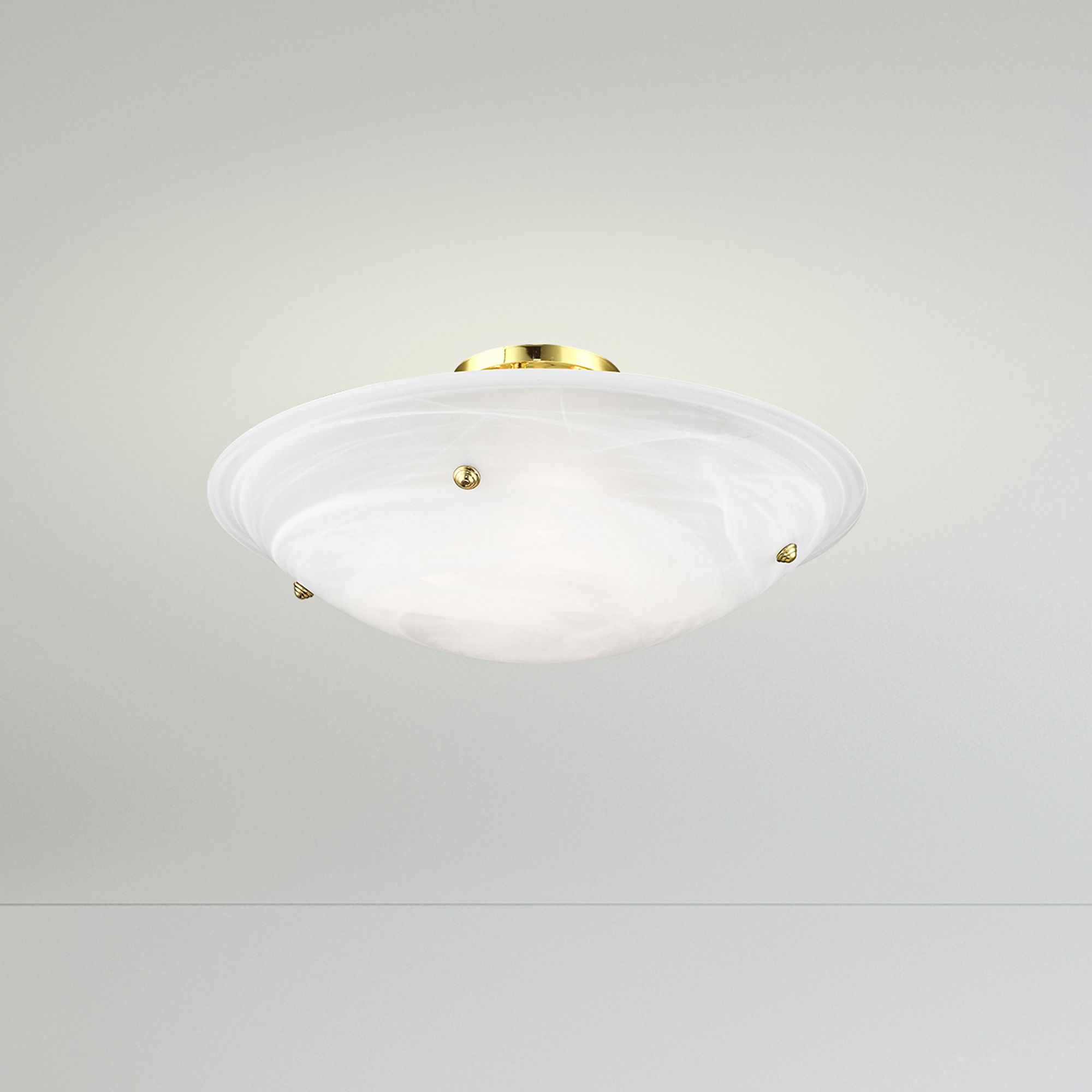 Oasis 24" Wide Polished Brass Celling Light in scene