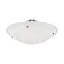 6_Oasis 24"W Brushed Nickel Ceiling Light w/ Alabaster Glass more views