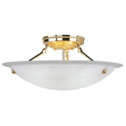 Oasis 3 Light Polished Brass Ceiling Mount
