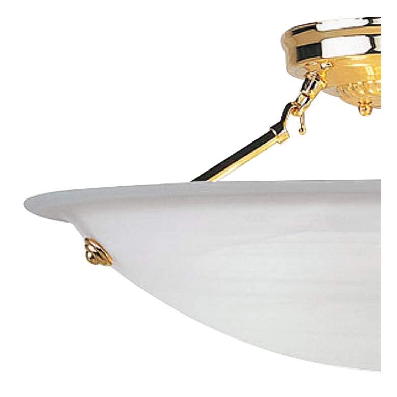 Image 4 Oasis 3 Light Polished Brass Ceiling Mount more views