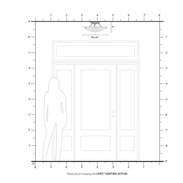Image 7 Oasis 3 Light Polished Brass Ceiling Mount more views