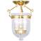 Oasis 3 Light Polished Brass Ceiling Mount