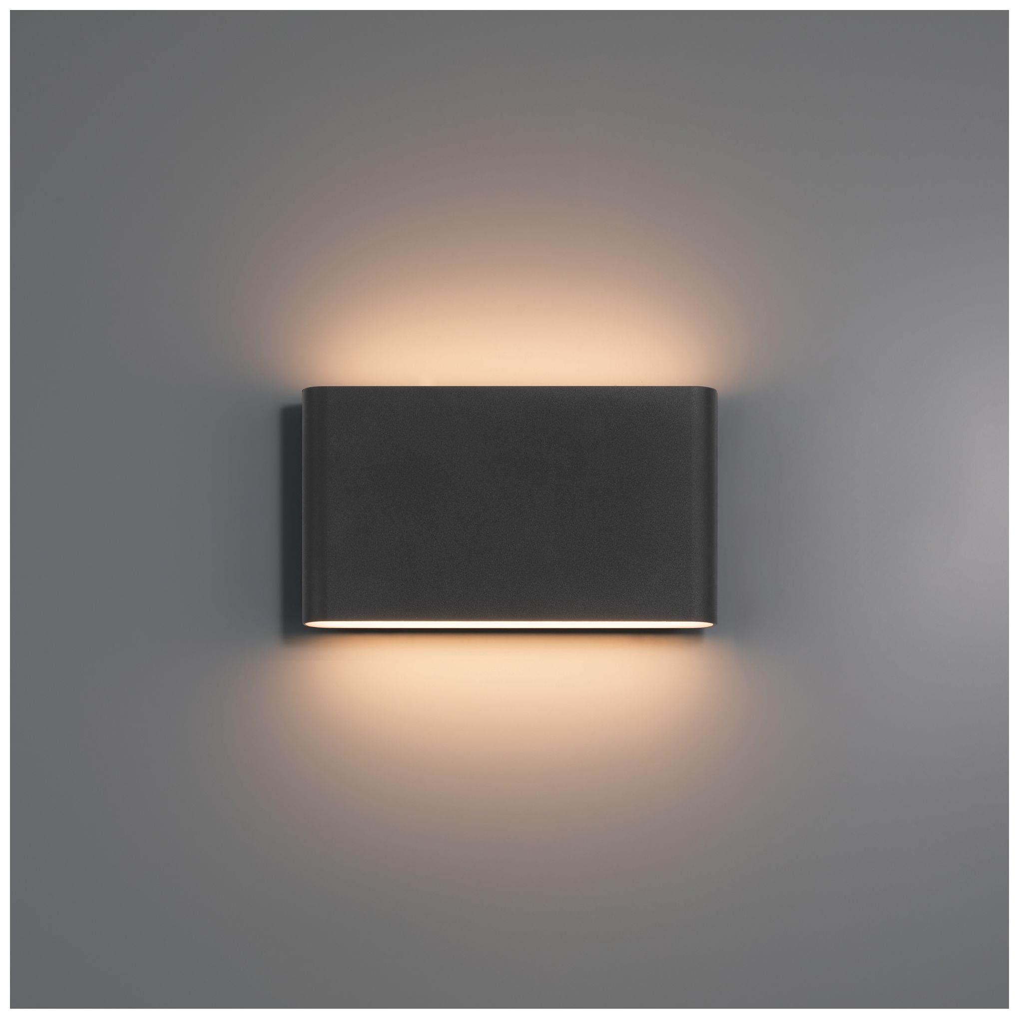 Thumbnail2 of Oasis 5" High 2-Light Black LED Wall Sconce more views