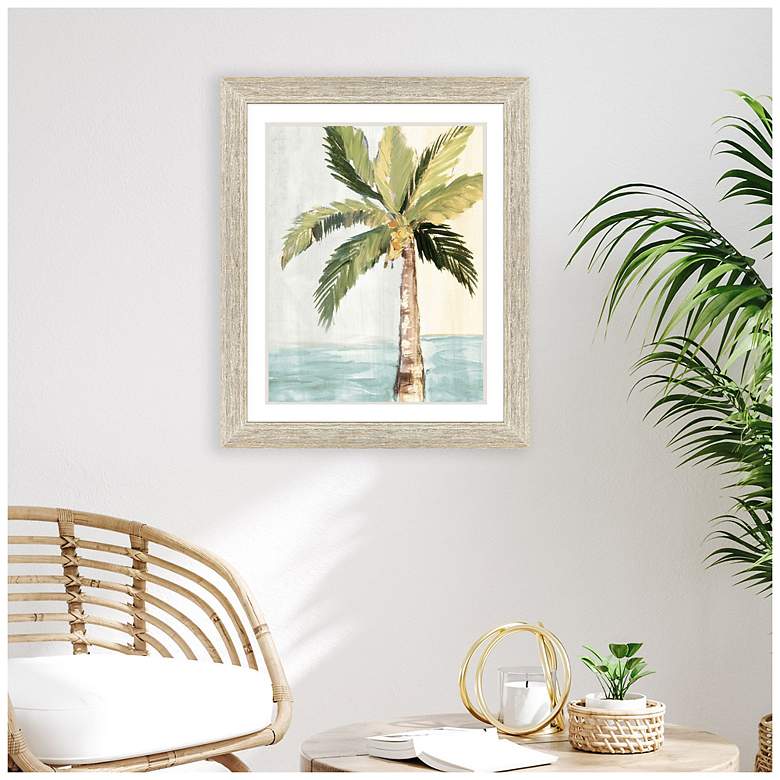 Image 4 Oasis Palm I 30"W x 36"H Framed Art more views