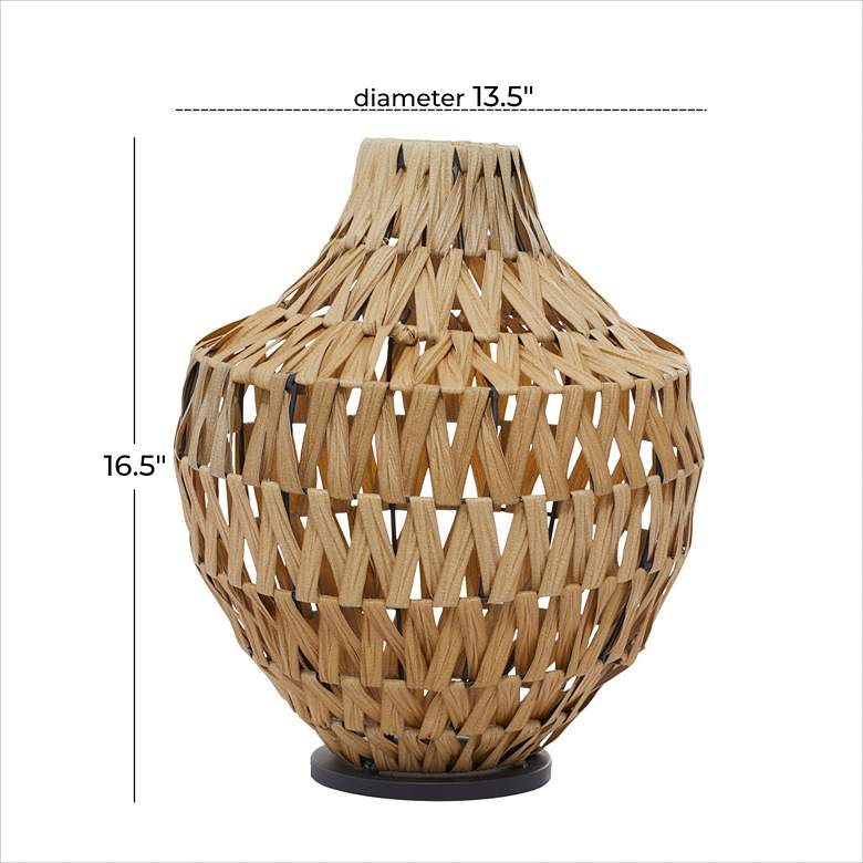 Image 4 Oasy 16 1/2 inchH Natural Beige Warm Brown Decorative Vase more views