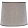 Oatmeal Gray Drum Lamp Shade 10x12x10 (Spider)