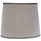 Oatmeal Gray Drum Lamp Shade 12x14x11 (Spider)