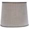 Oatmeal Gray Drum Lamp Shade 14x16x13 (Spider)