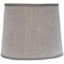 Oatmeal Gray Drum Lamp Shade 8x10x9 (Spider)
