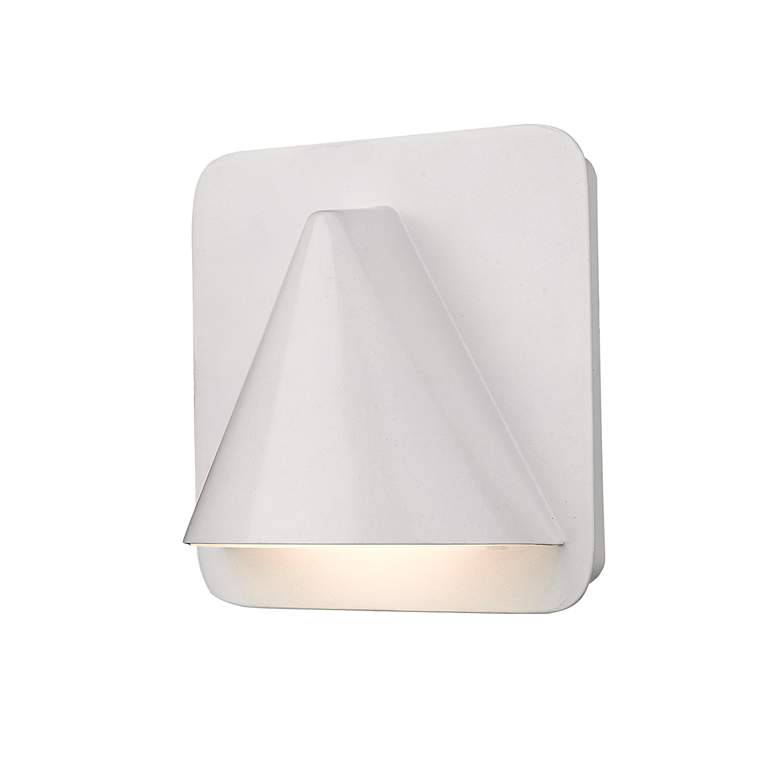 Image 3 Obelisk 6 1/4" High White LED Outdoor Wall Light more views