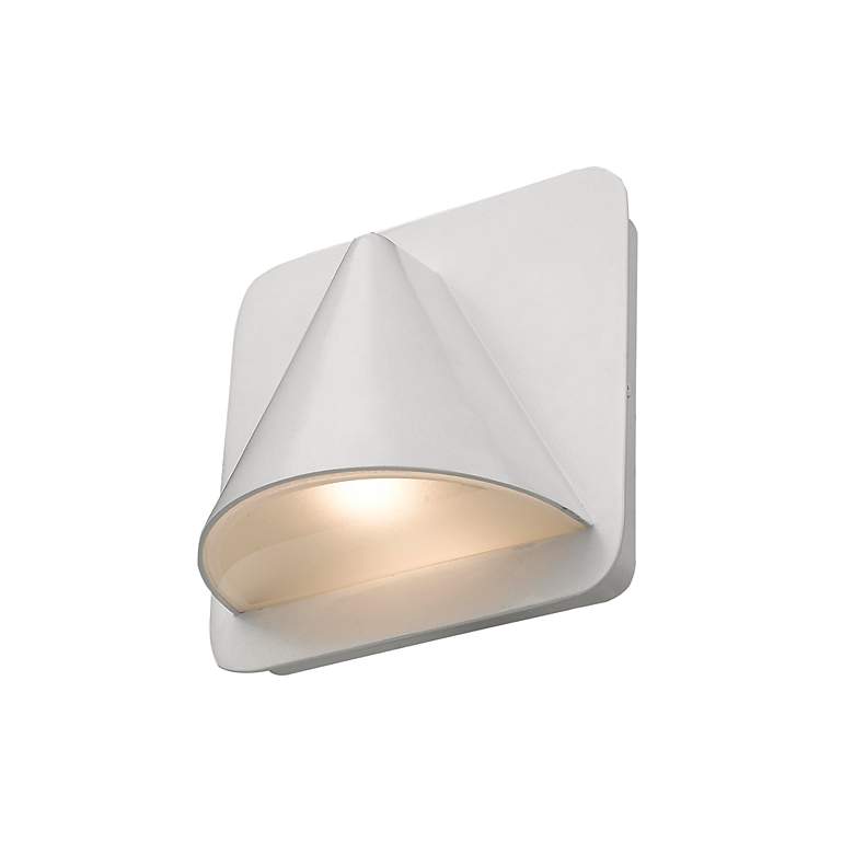 Image 4 Obelisk 6 1/4" High White LED Outdoor Wall Light more views