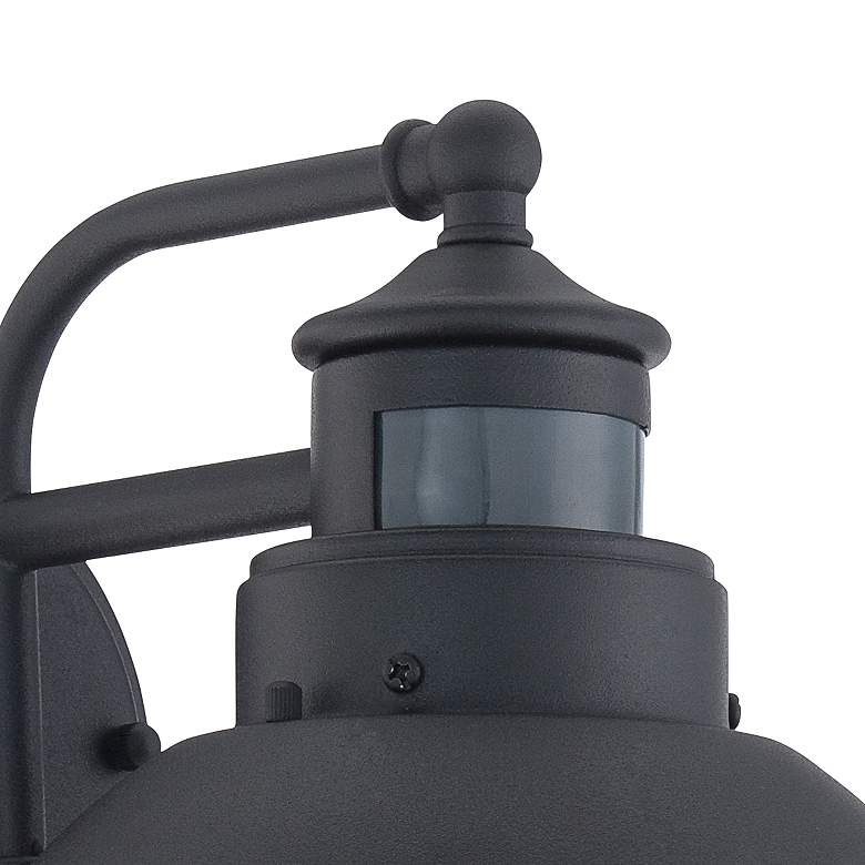 Image 3 Oberlin 9 inch Black Dusk to Dawn Motion Sensor Outdoor Barn Light more views