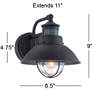 Watch A Video About the Oberlin Black Finish Dusk to Dawn Motion Sensor Outdoor Light