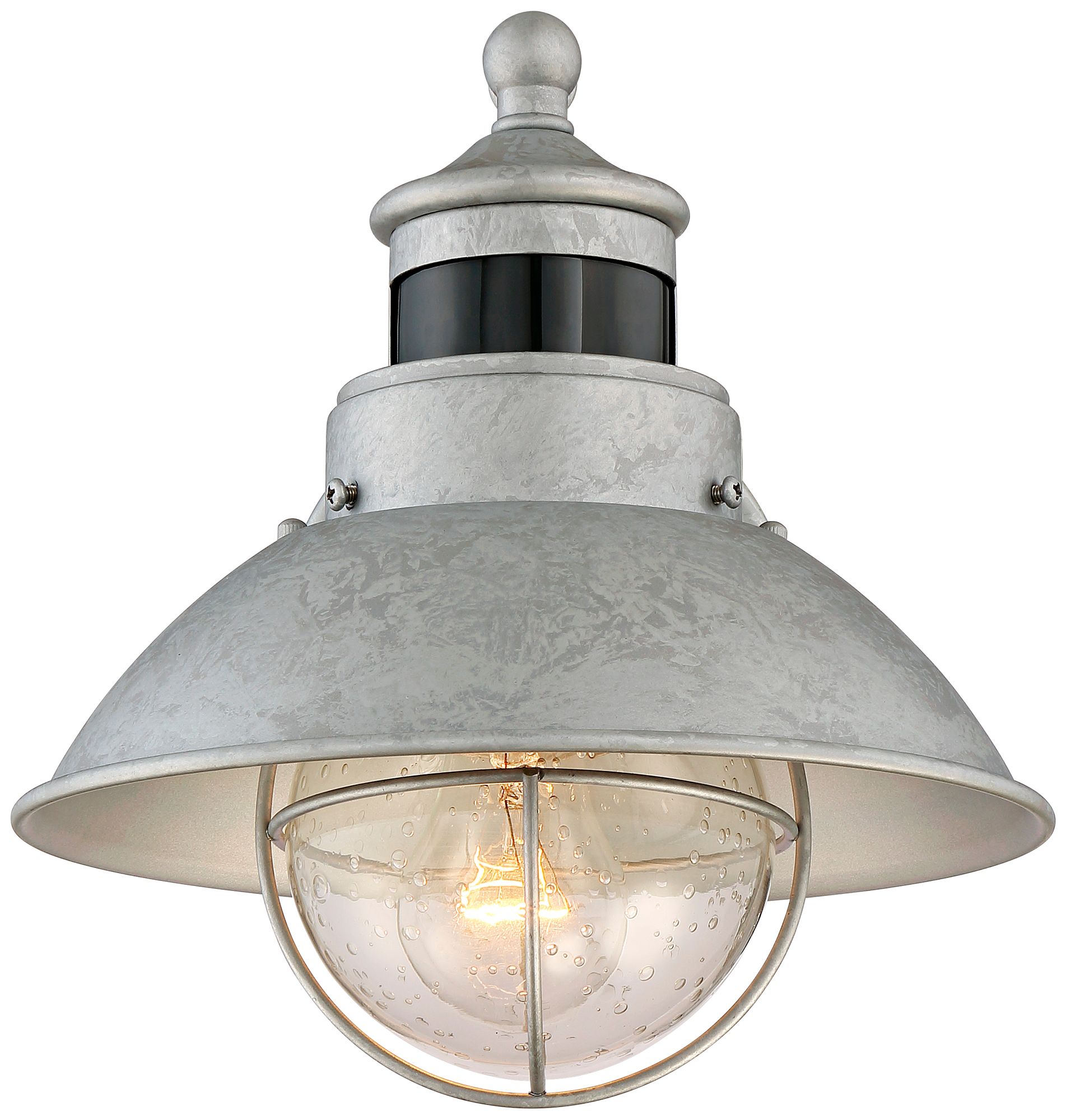 Image 6 Oberlin 9" Galvanized Steel Motion Sensor Outdoor Wall Light more views