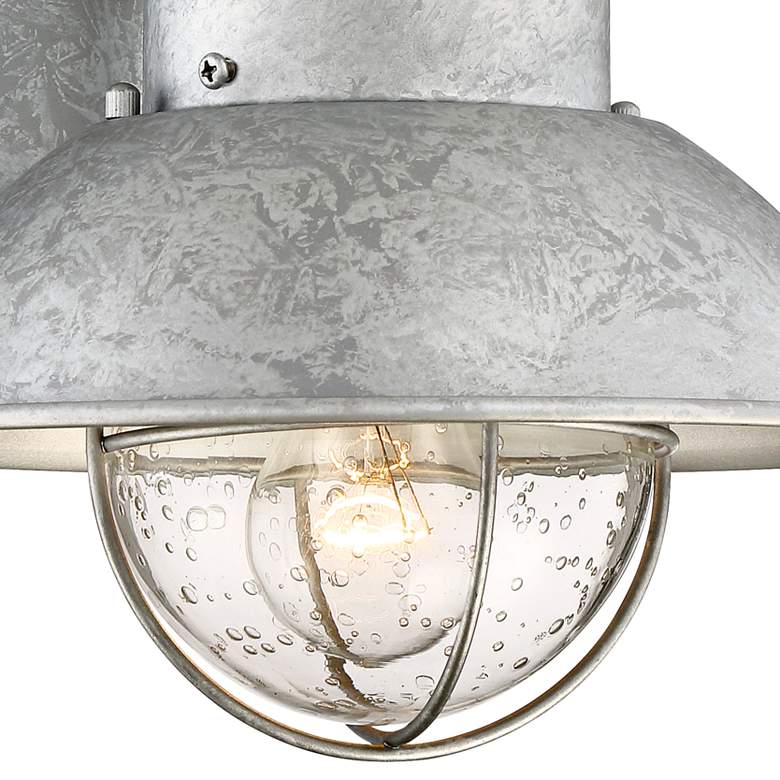 Image 4 Oberlin 9" High Galvanized Steel Motion Sensor Wall Light Set of 2 more views