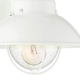 Image3 of Oberlin 9"H White Dusk to Dawn Motion Sensor Outdoor Light Set of 2 more views