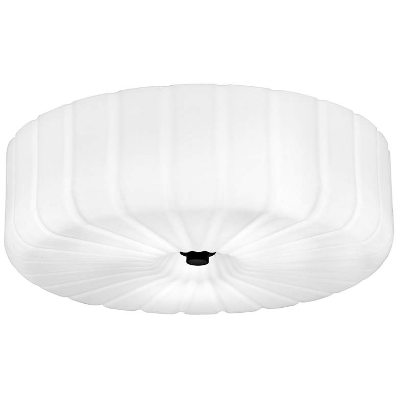 Image 1 Oberman 3-Light Matte Black Flush Mount