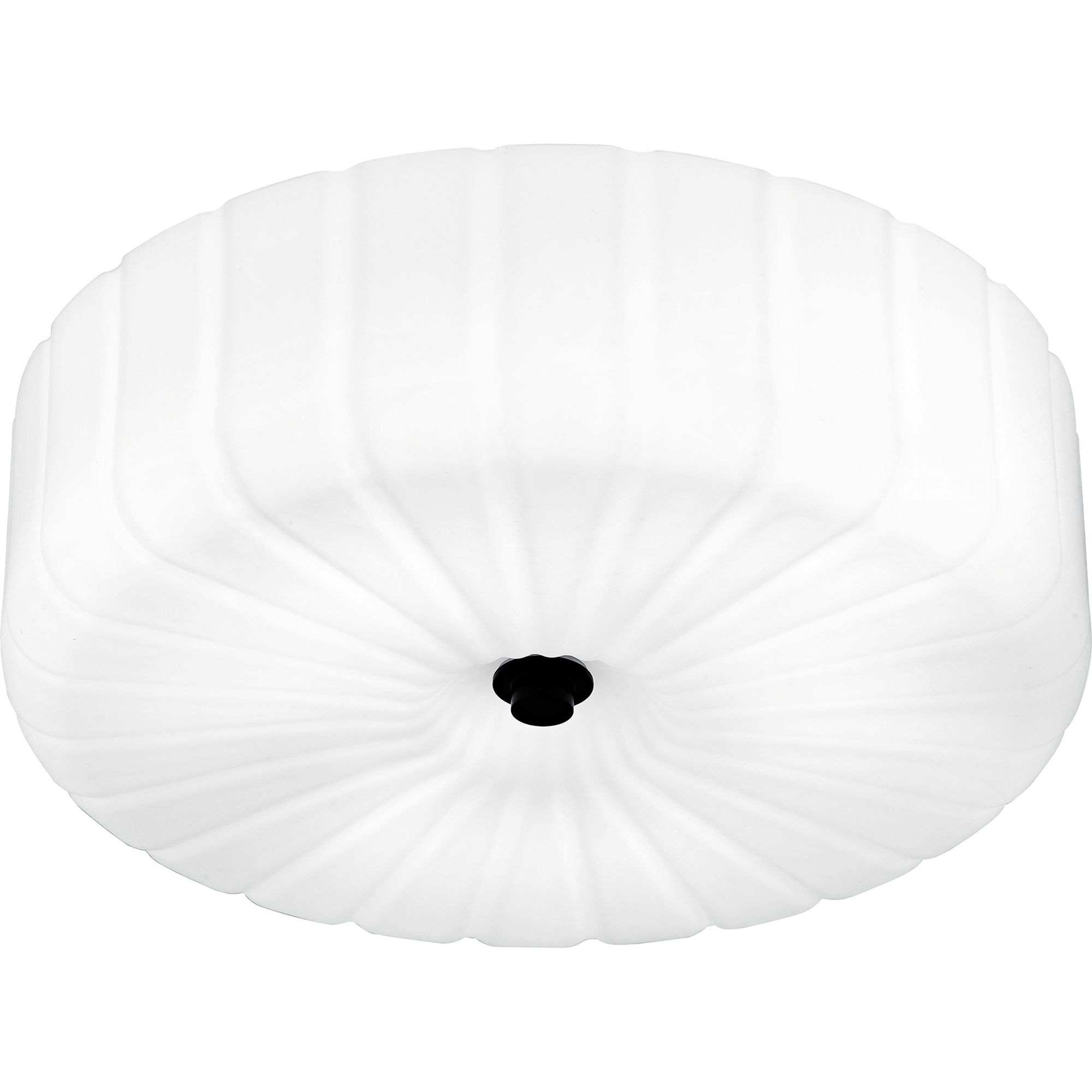 Thumbnail4 of Oberman 3-Light Matte Black Flush Mount more views