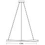 6_Oberon 24" Wide Light Antique Brass 40W LED Pendant more views
