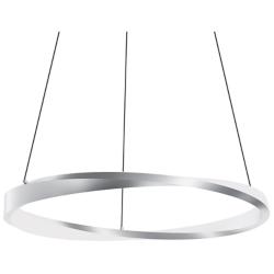 Oberon 24" Wide Satin Nickel 40W LED Pendant