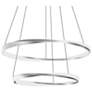 1_Oberon 32" Wide Satin Nickel 80W LED Double Pendant