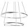 Oberon 32" Wide Satin Nickel 80W LED Double Pendant