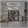 5_Oberon 32" Wide Satin Nickel 80W LED Double Pendant more views