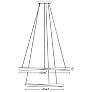 6_Oberon 32" Wide Satin Nickel 80W LED Double Pendant more views